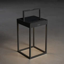 Portofino LED-solcellelygte, væg/bord, sort^Konstsmide New