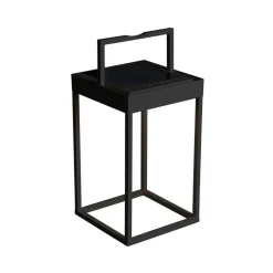 Portofino LED-solcellelygte, væg/bord, sort^Konstsmide New