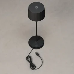 Konstsmide Positano LED-bordlampe til udendørs brug, sort