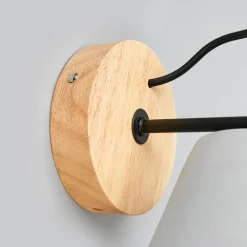 Possio - Væglampe med betonskærm og træ^Lucide Sale