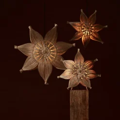 PR Home Agnes stående stjerne af naturfibre