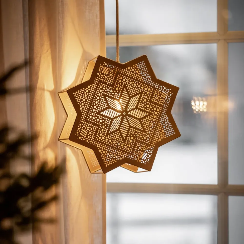 Elvira dekostjerne af metal, beige^PR Home New