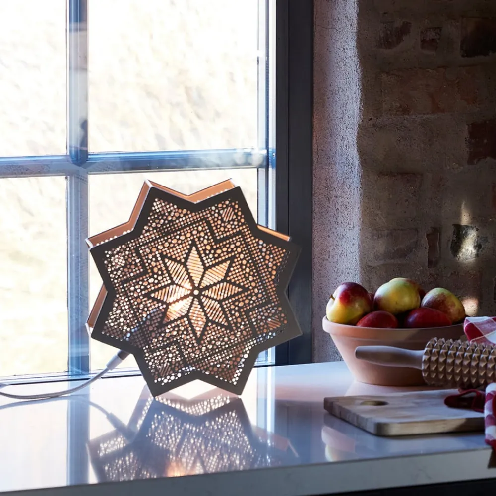 Elvira dekostjerne af metal, beige^PR Home New