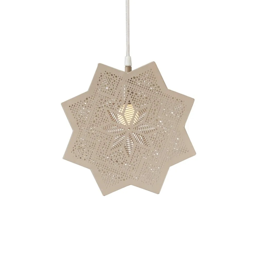 Elvira dekostjerne af metal, beige^PR Home New