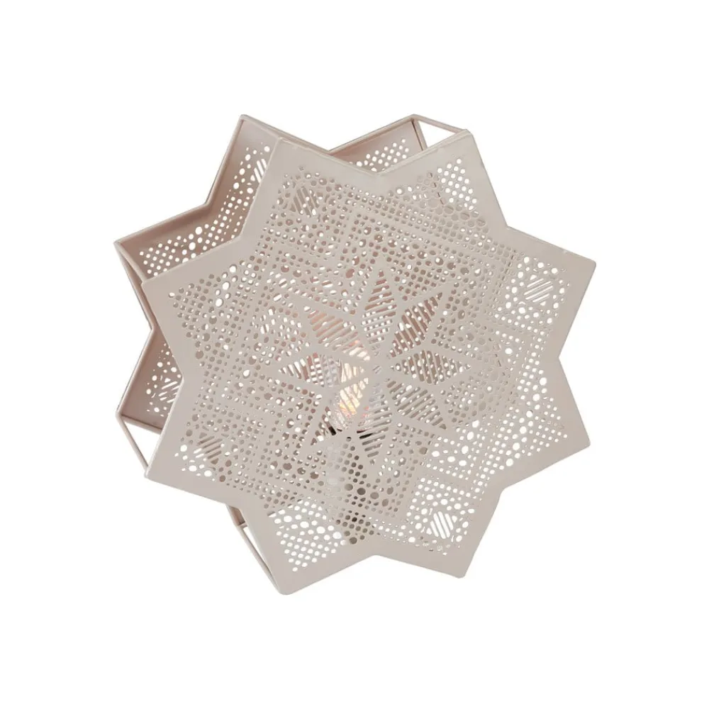 Elvira dekostjerne af metal, beige^PR Home New