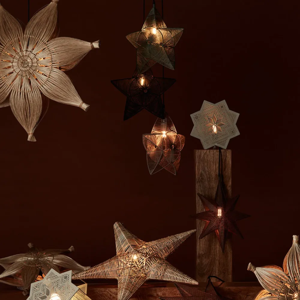 Elvira dekostjerne af metal, beige^PR Home New