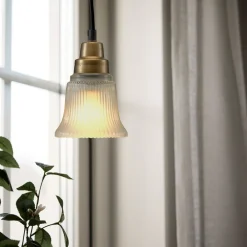 Emmi hængelampe, antik messingfarve, Ø 12 cm^PR Home Online