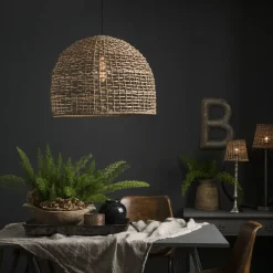 PR Home Pendellamper|Pendellamper>Hængelampe Cebu, Ø 46 cm, Lampakanay-skærm, IP20