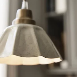 PR Home Hængelampe Ester, offwhite, Ø 17 cm, jern stik