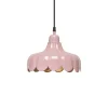 PR Home Pendellamper>hængelampe Wells Small, pink/guld, Ø 24 cm, stik