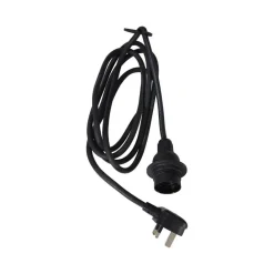 PR Home Saigon udendørs hængelampe sort Ø28cm kabel 2,5m