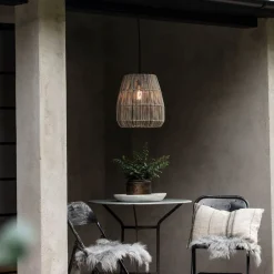 udendørs hængelampe Saigon, grå, Ø 38 cm, kabel 2,5 m^PR Home Clearance