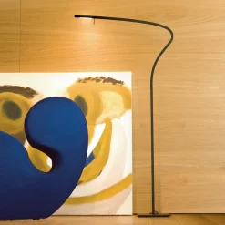 Prandina Paraph F3 dimm LED-gulvlampe, sort