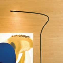 Prandina Paraph F3 dimm LED-gulvlampe, sort