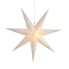 Prikket papirstjerne med hulmønster, hvid Ø 70 cm^STAR TRADING