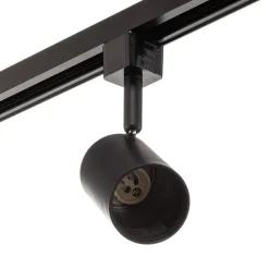 1 lyskilde skinnesystem Jorell, sort, 5 lyskilder, GU10^PRIOS Discount