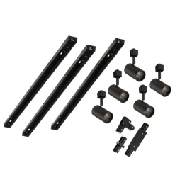 1 lyskilde skinnesystem Jorell, sort, 5 lyskilder, GU10^PRIOS Discount