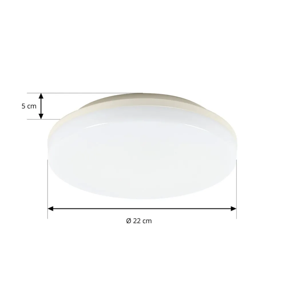 PRIOS Artin LED-loftlampe, sensor, rund, 22 cm
