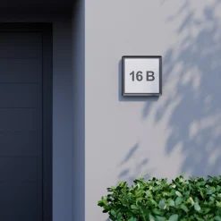 Darui udendørs LED-væglampe med husnummersæt^PRIOS