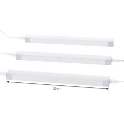 PRIOS Esbena LED-underskabsbelysning CCT 20 cm sæt med 3 stk