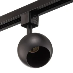 PRIOS Felipo 1 lyskilde skinnesystem 3 lyskilder sort