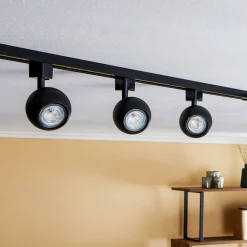 PRIOS Felipo 1 lyskilde skinnesystem 3 lyskilder sort