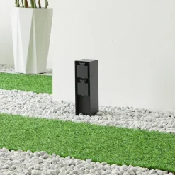 PRIOS Stikkontaktsøjler>Foranda energiprofil, 2 stikkontakter sort