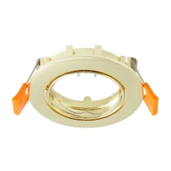 forsænket loftlampe Fibur, guld, aluminium, Ø 8,2 cm^PRIOS Clearance