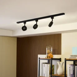 Jardani skinnesystem med 1 kredsløb 3 lyskilder sort^PRIOS