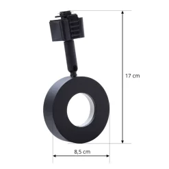 PRIOS Jardani spot til 1-fase skinne sort