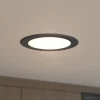 PRIOS Loftlamper|Loftlamper>LED indbygningsspot Rida, sort, 14,5 cm, 12 W, CCT