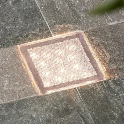 PRIOS LED nedgravningslampe Ewgenie, 10 cm, transparent