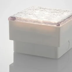 PRIOS LED nedgravningslampe Ewgenie, 10 cm, transparent