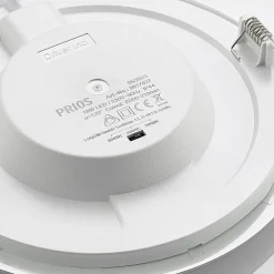 LED-indbygningslampe Cadance, sølv, 22 cm, sæt med 10, CCT^PRIOS Outlet