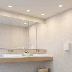 LED-indbygningslampe Cadance, hvid, 17 cm, CCT, IP44^PRIOS Discount