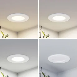 LED-indbygningslampe Cadance, hvid, 12 cm, CCT, IP44^PRIOS Sale