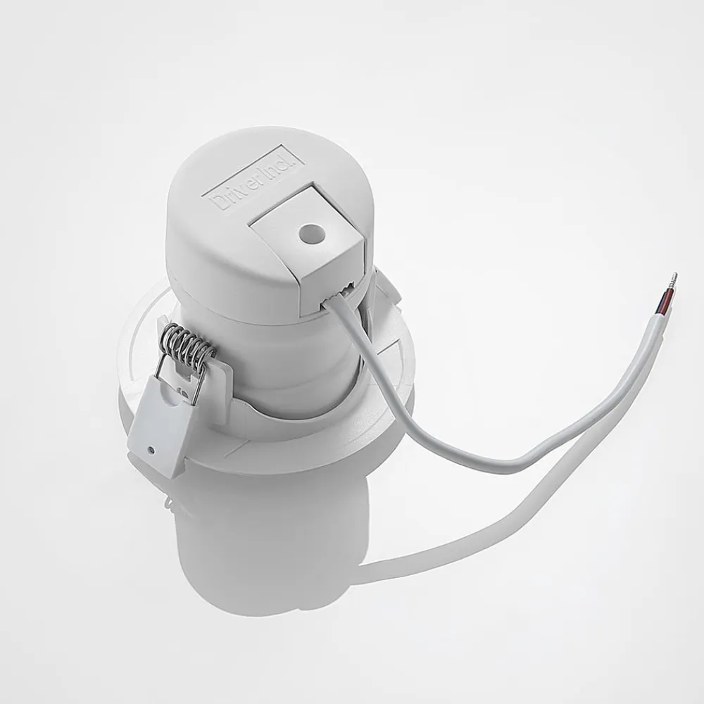 PRIOS LED-indbygningslampe Shima, hvid, 7 W, 3000K, dæmpbar