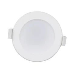 PRIOS LED-indbygningslampe Rida, sæt med 3, hvid, 10 cm, CCT, IP44