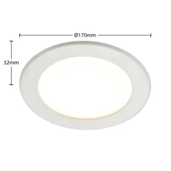 LED-indbygningslampe Cadance, hvid, 17 cm, sæt med 3, CCT^PRIOS Hot