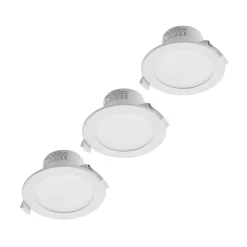 LED-indbygningslampe Rida, sæt med 3, hvid, 12 cm, CCT, IP44^PRIOS Outlet