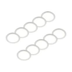 PRIOS Loftlamper|Indbygningsspots>LED-indbygningslampe Cadance, sølv, 24 cm, sæt med 10, CCT