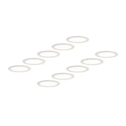 LED-indbygningslampe Cadance, hvid, 22 cm, sæt med 10, CCT^PRIOS New
