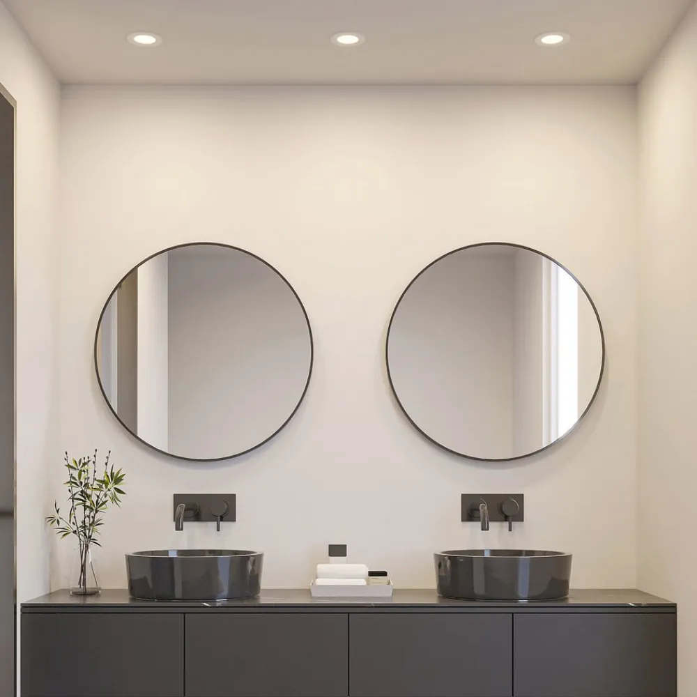 PRIOS Loftlamper|Indbygningsspots>LED-indbygningslampe Cadance, hvid, 12 cm, sæt med 3, CCT