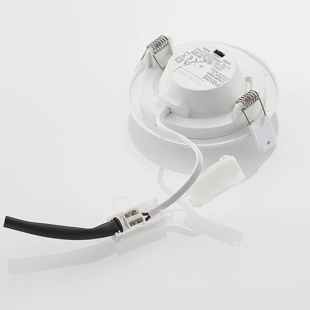 PRIOS Loftlamper|Indbygningsspots>LED-indbygningslampe Cadance, hvid, 12 cm, sæt med 3, CCT