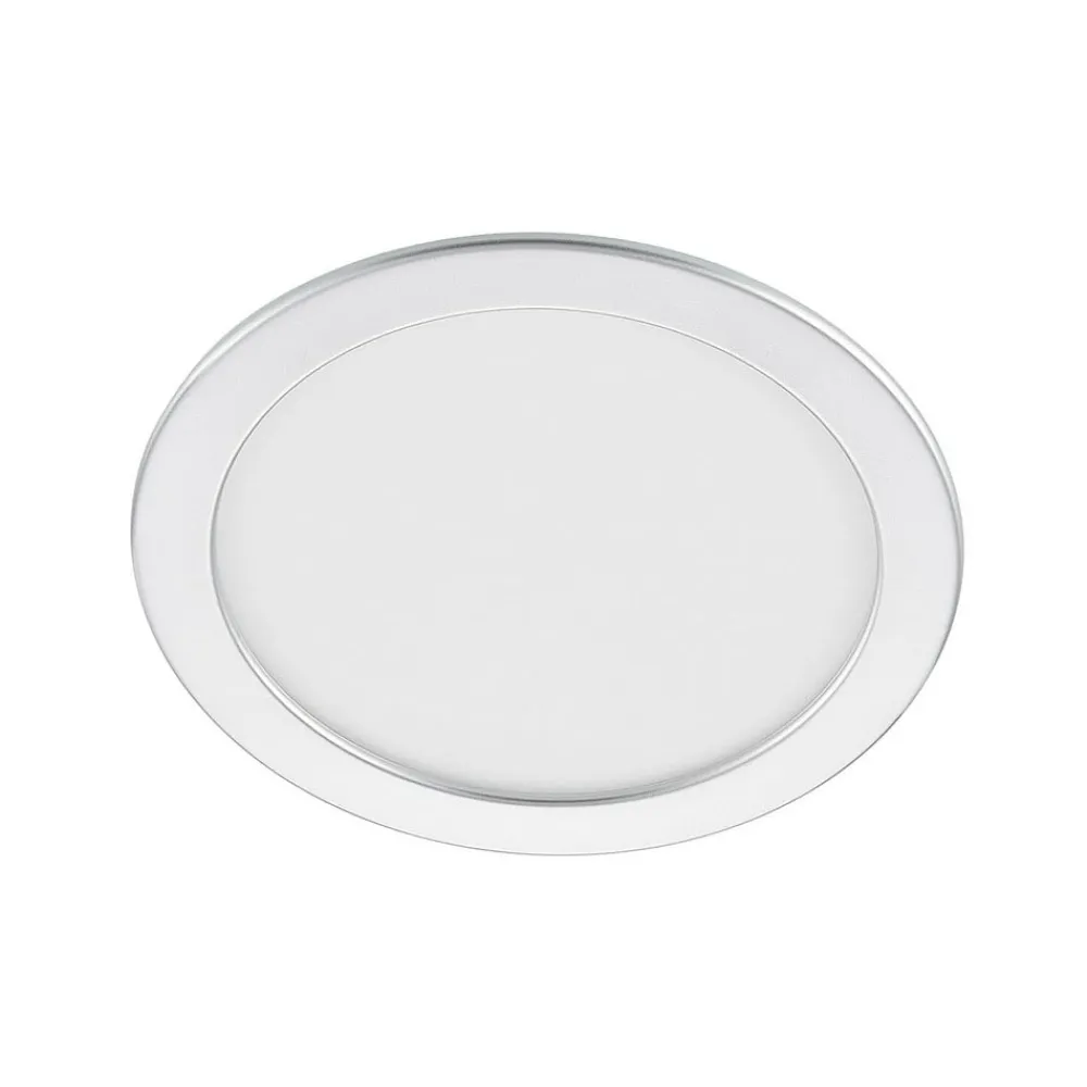 PRIOS LED-indbygningslampe Cadance, sølv, 24 cm, CCT, IP44