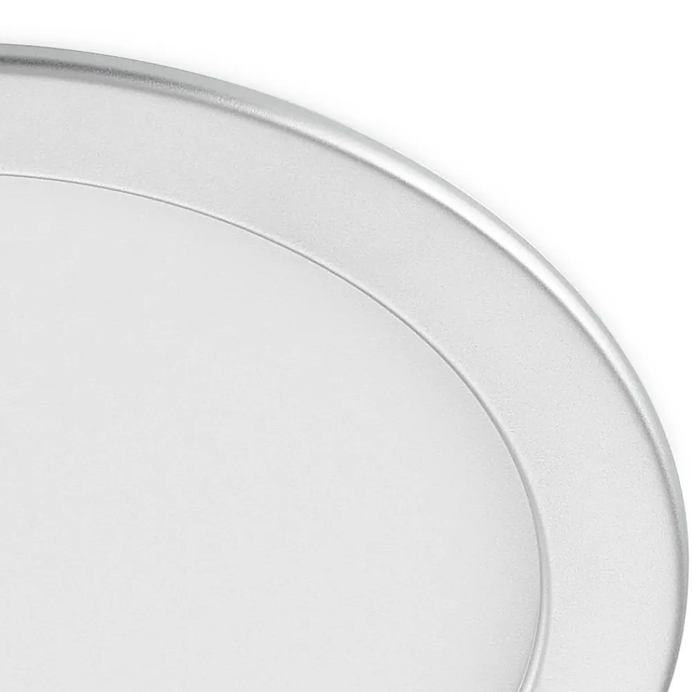 PRIOS LED-indbygningslampe Cadance, sølv, 24 cm, CCT, IP44