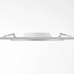 PRIOS LED-indbygningslampe Cadance, sølv, 24 cm, CCT, IP44