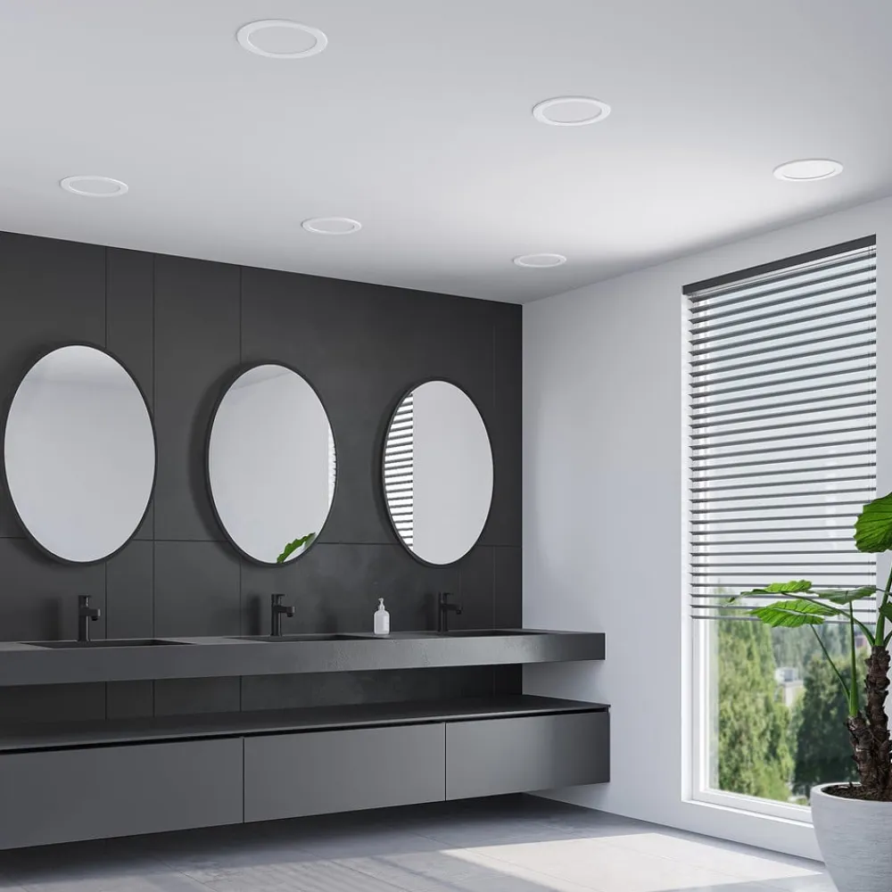 PRIOS LED-indbygningslampe Cadance, hvid, 22 cm, CCT, IP44