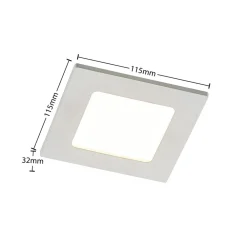 LED-indbygningslampe Helina, hvid, 11,5 cm, dæmpbar^PRIOS Online