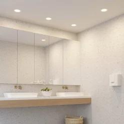 PRIOS LED-indbygningslampe Cadance, hvid, 17 cm, sæt med 10, CCT